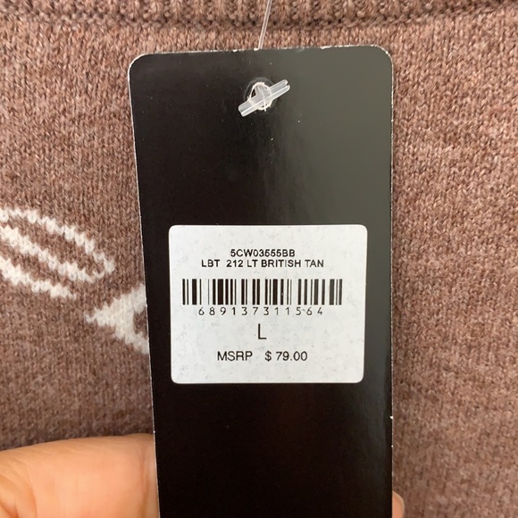 bebe Brown sweater size L NWT - Picture 6 of 7